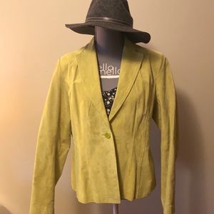 Green Leather jacket size XL